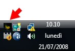 Icona di Presence sulla TrayBar di Windows